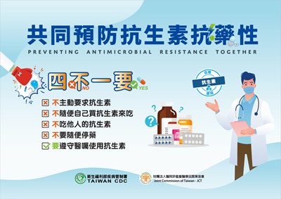 共同預防抗生素抗藥性-來源CDC